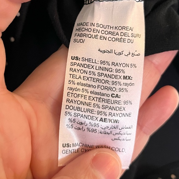 Chico’s women’s black with polka dots XL long sleeve lined shirt top blouse - Picture 7 of 11